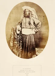 J.フォーブスワトソンによるLus Beyla、Soonnee Mussulman、Sind、The People of IndiaのA Guddra、1868年出版（アルブメンプリント）